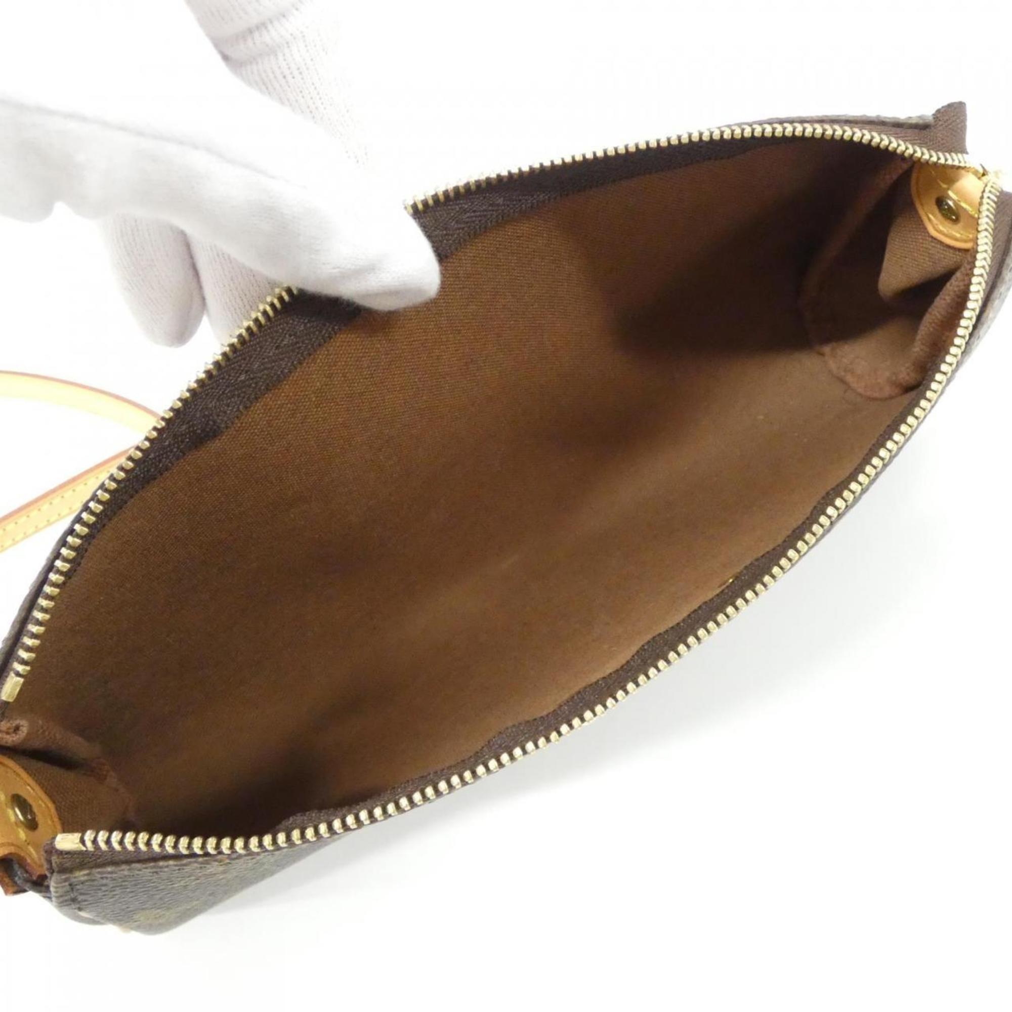 Louis Vuitton Brown Coated Canvas Shoulder Bag