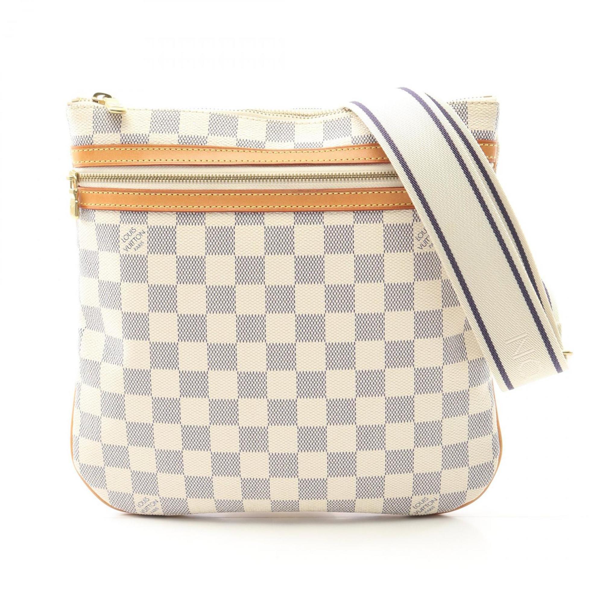 Louis Vuitton Damier Azur White Coated Canvas Shoulder Bag