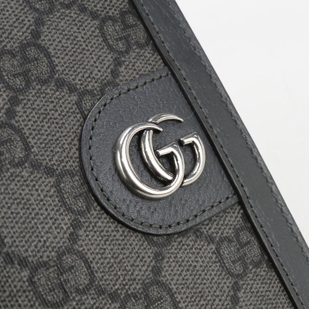 Gucci Gray Gg Supreme Long Wallet (Bi-Fold) (Pre-Owned)