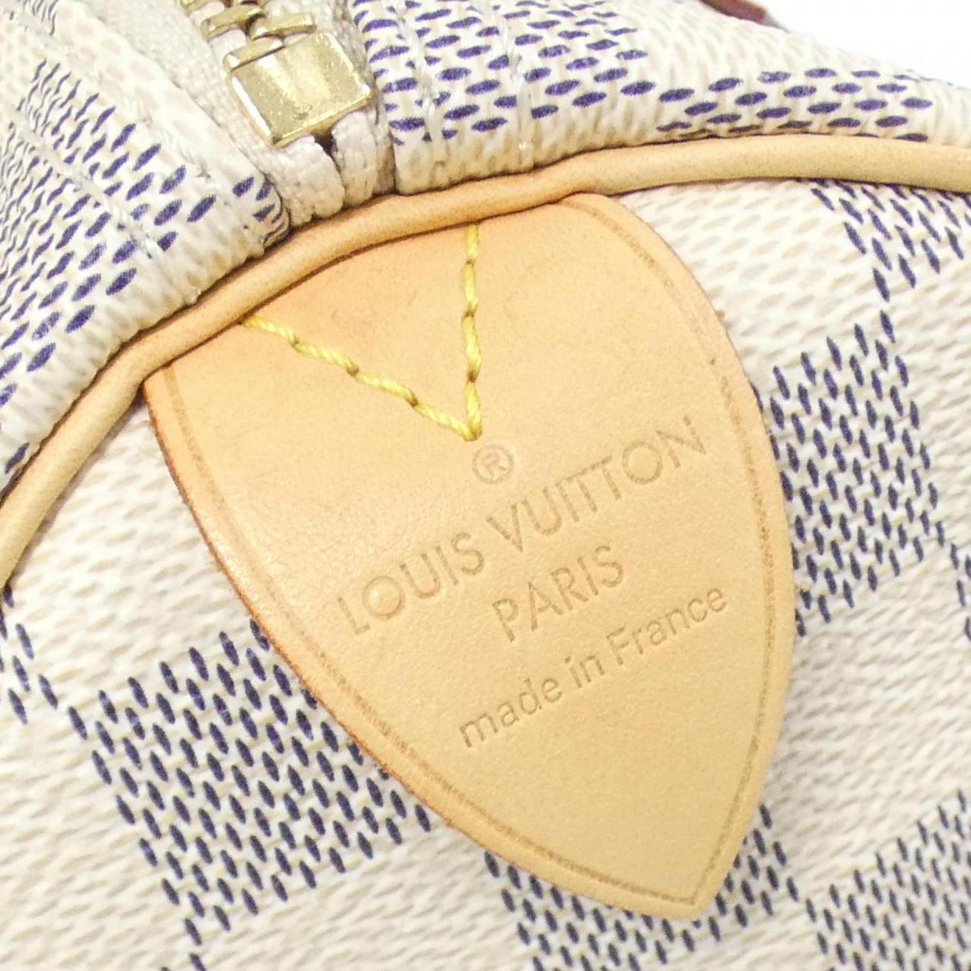Louis Vuitton Azur Coated Canvas Boston Bag