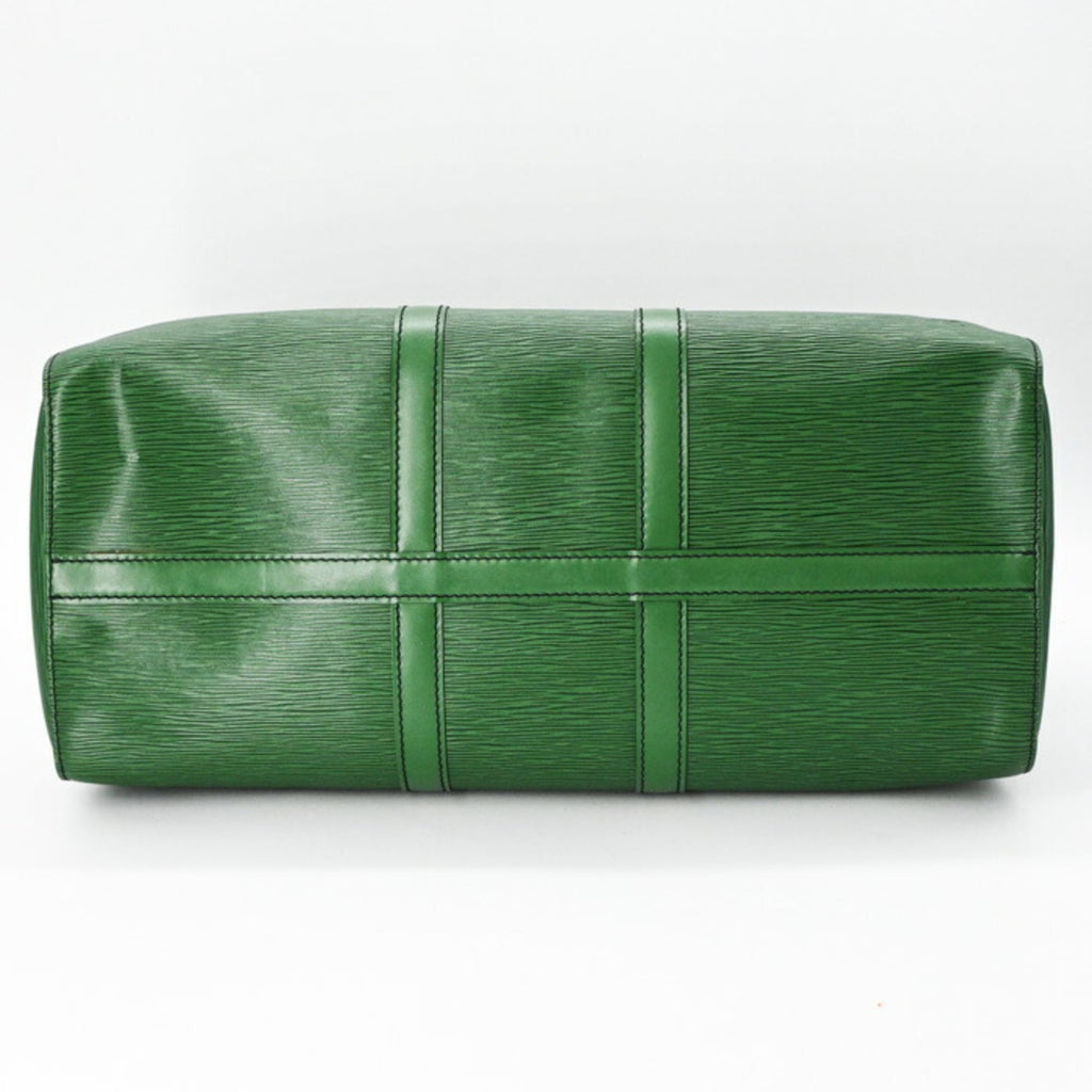 Louis Vuitton Borneo Green Epi Leather Boston Bag