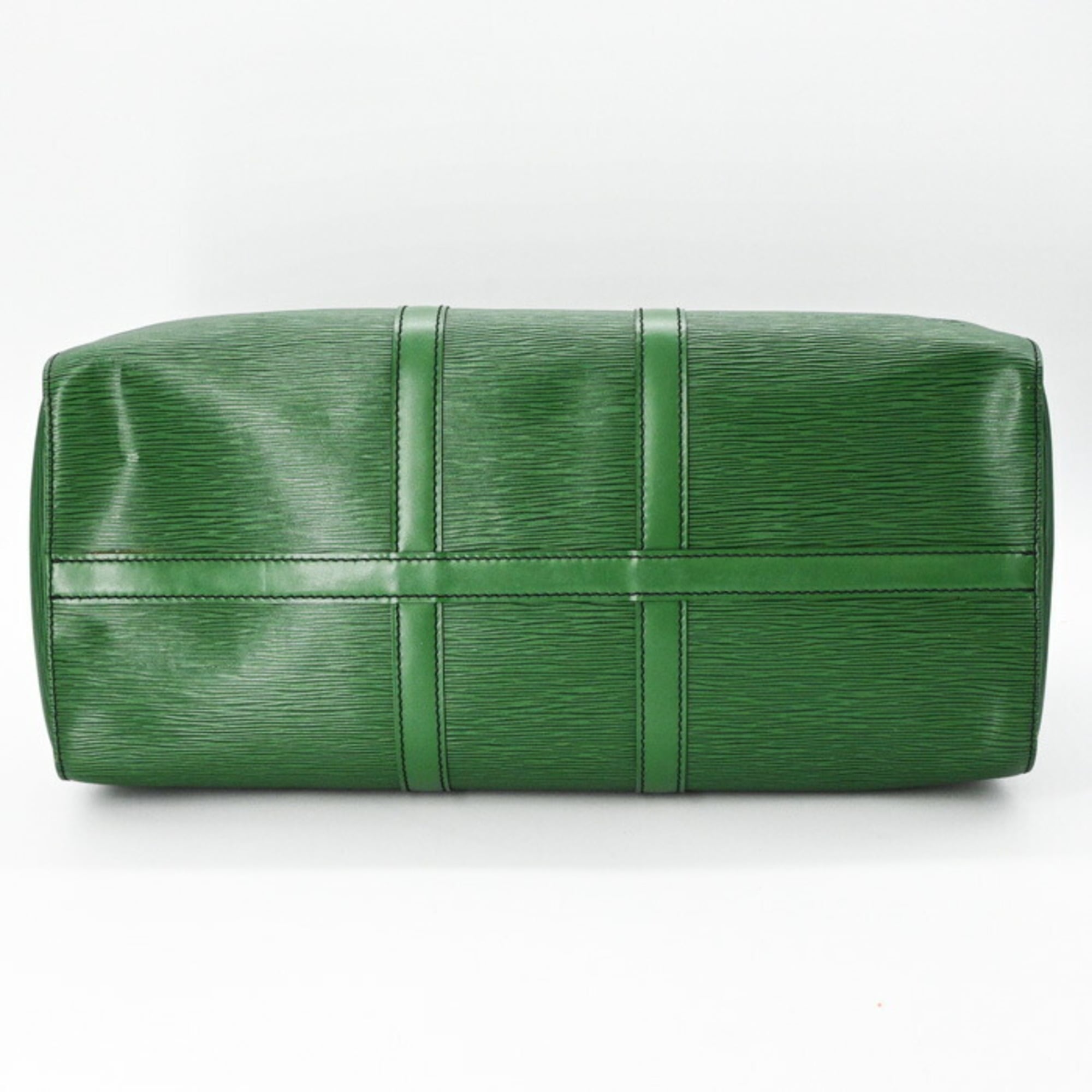 Louis Vuitton Borneo Green Epi Leather Boston Bag