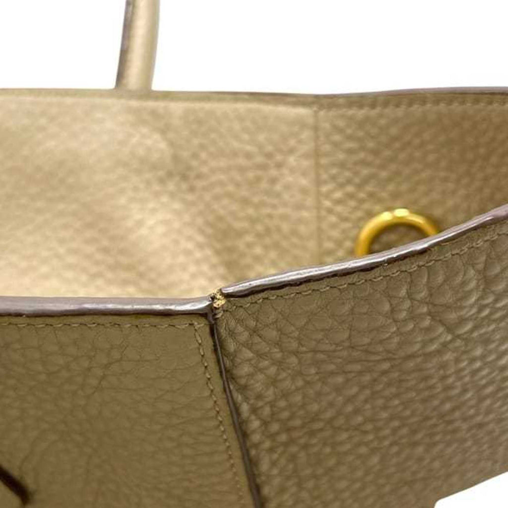Prada Beige Leather Handbag Shoulder Bag