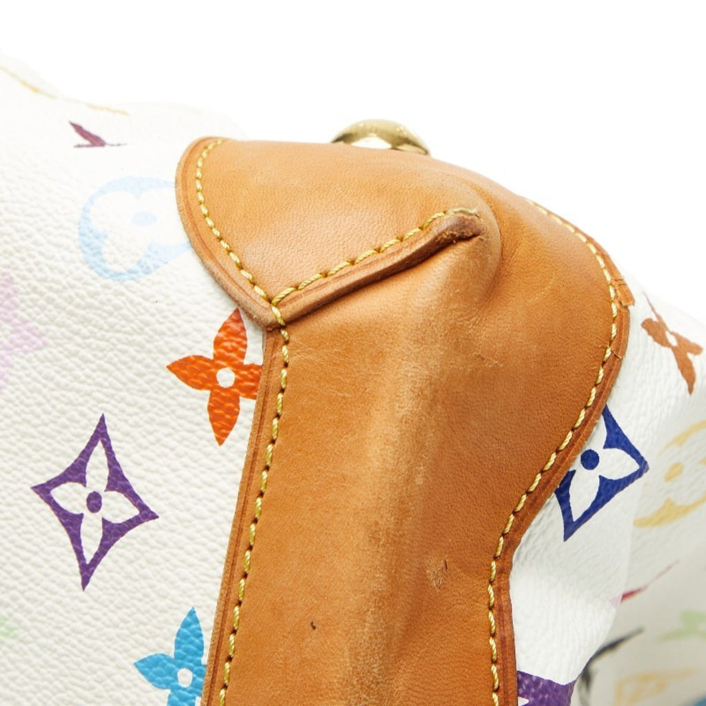 Louis Vuitton Monogram Multicolore Blanc White Pvc Leather Handbag