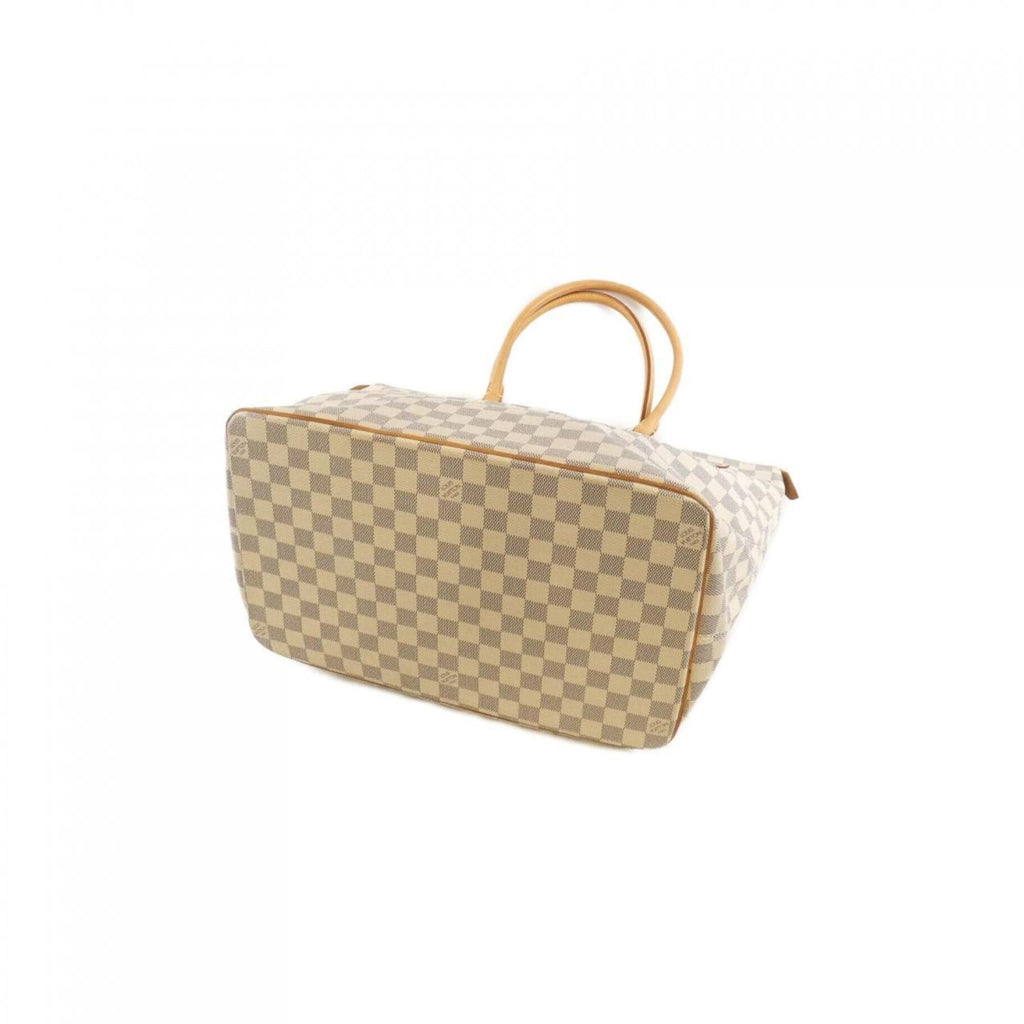 Louis Vuitton Azur White Coated Canvas Handbag