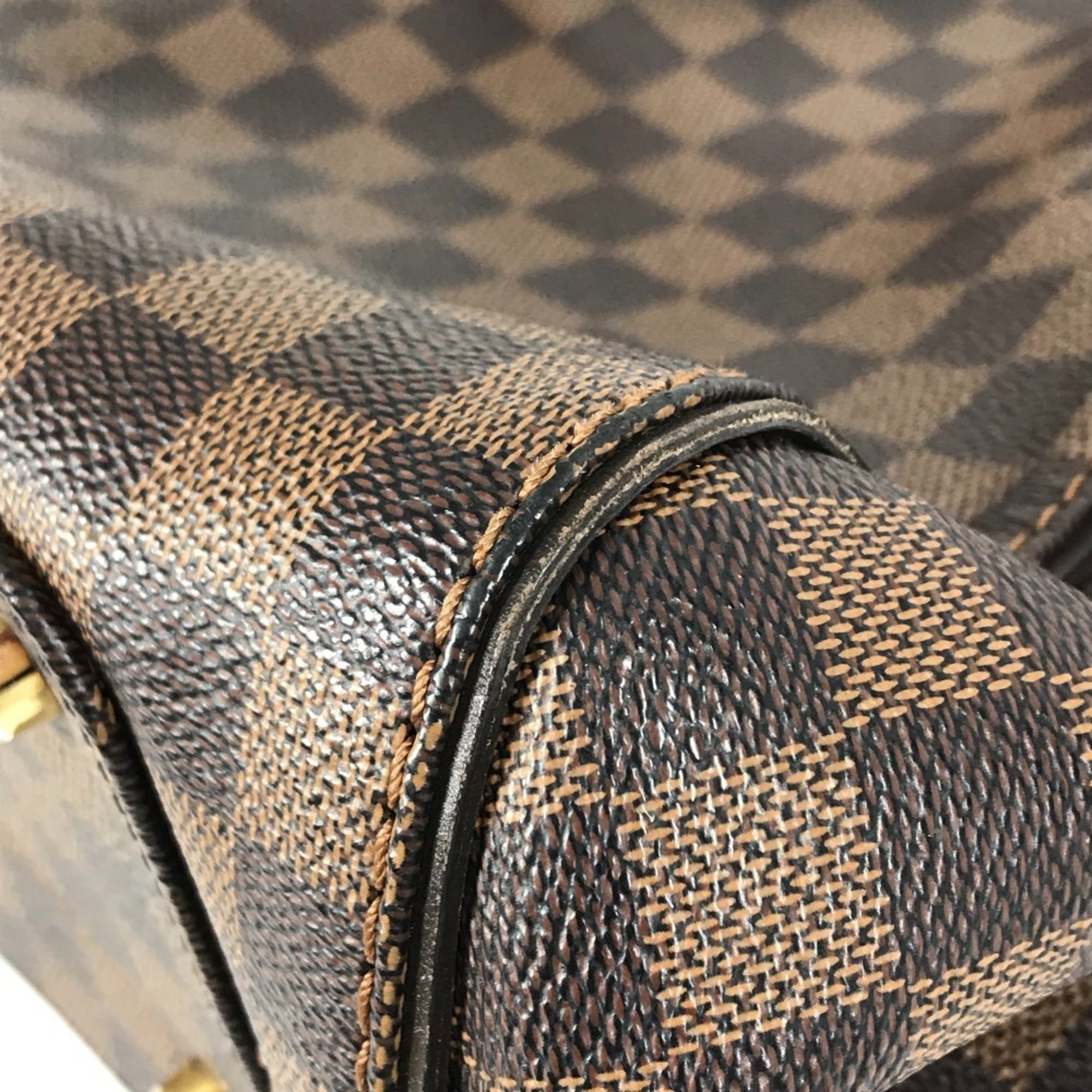 Louis Vuitton Damier Brown Ebene Damier Canvas Shoulder Bag Tote Bag