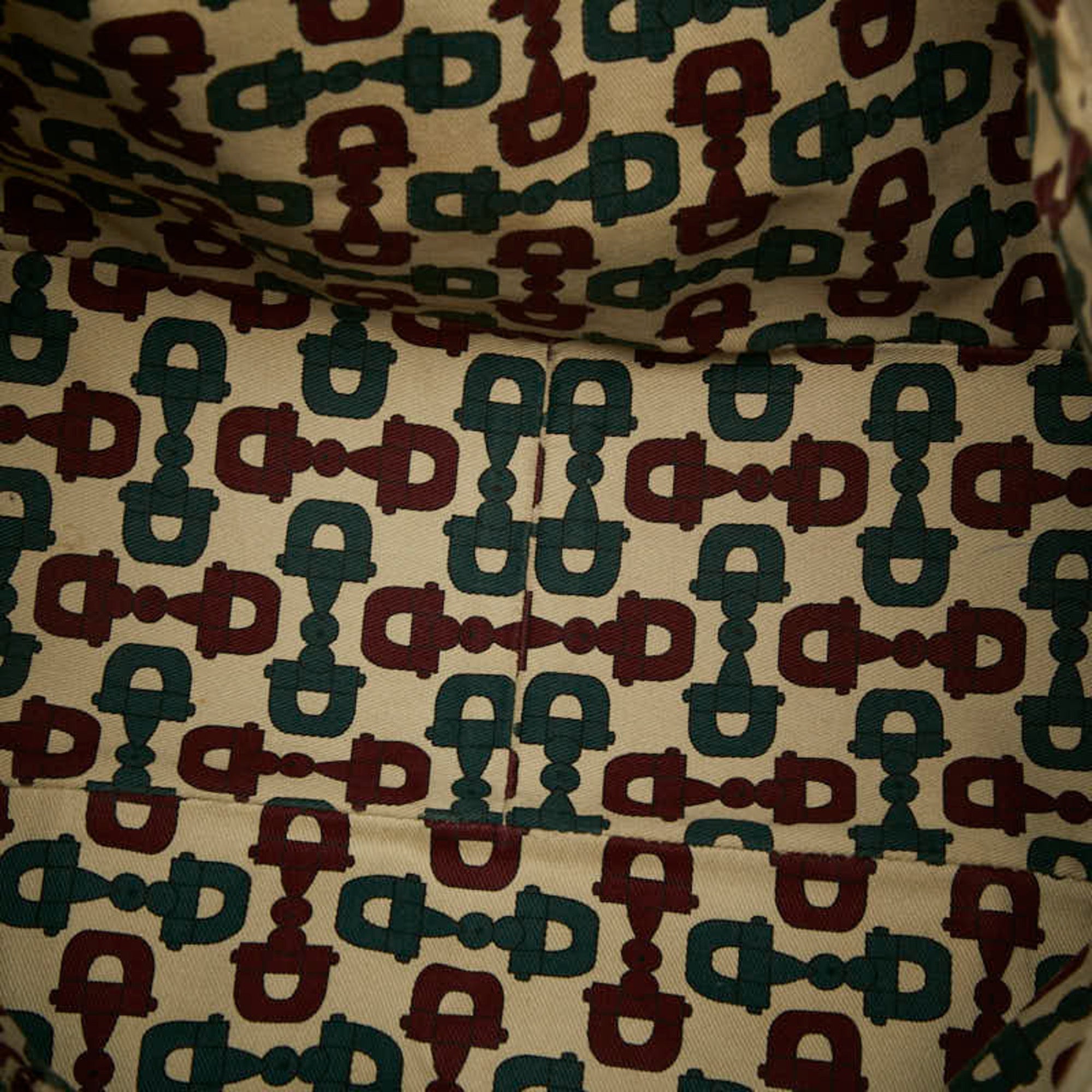 Gucci Beige Canvas Leather Handbag Tote Bag (Pre-Owned)