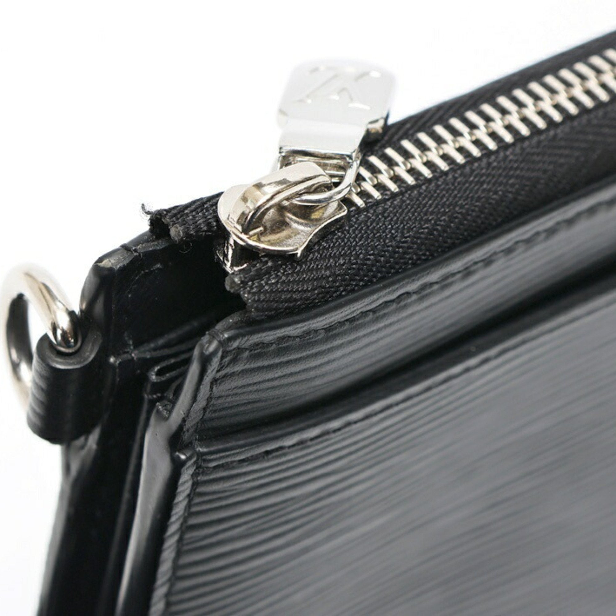 Louis Vuitton Black Noir Epi Leather Coin Purse/Coin Case