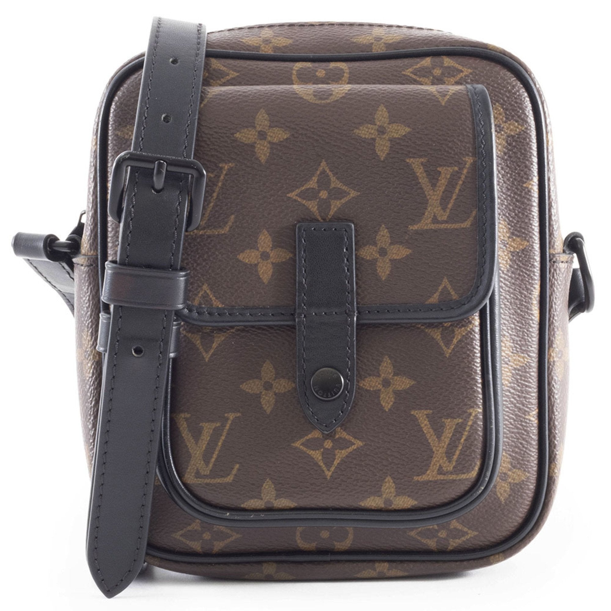 Louis Vuitton Monogram Macassar Dark Brown Shoulder Bag