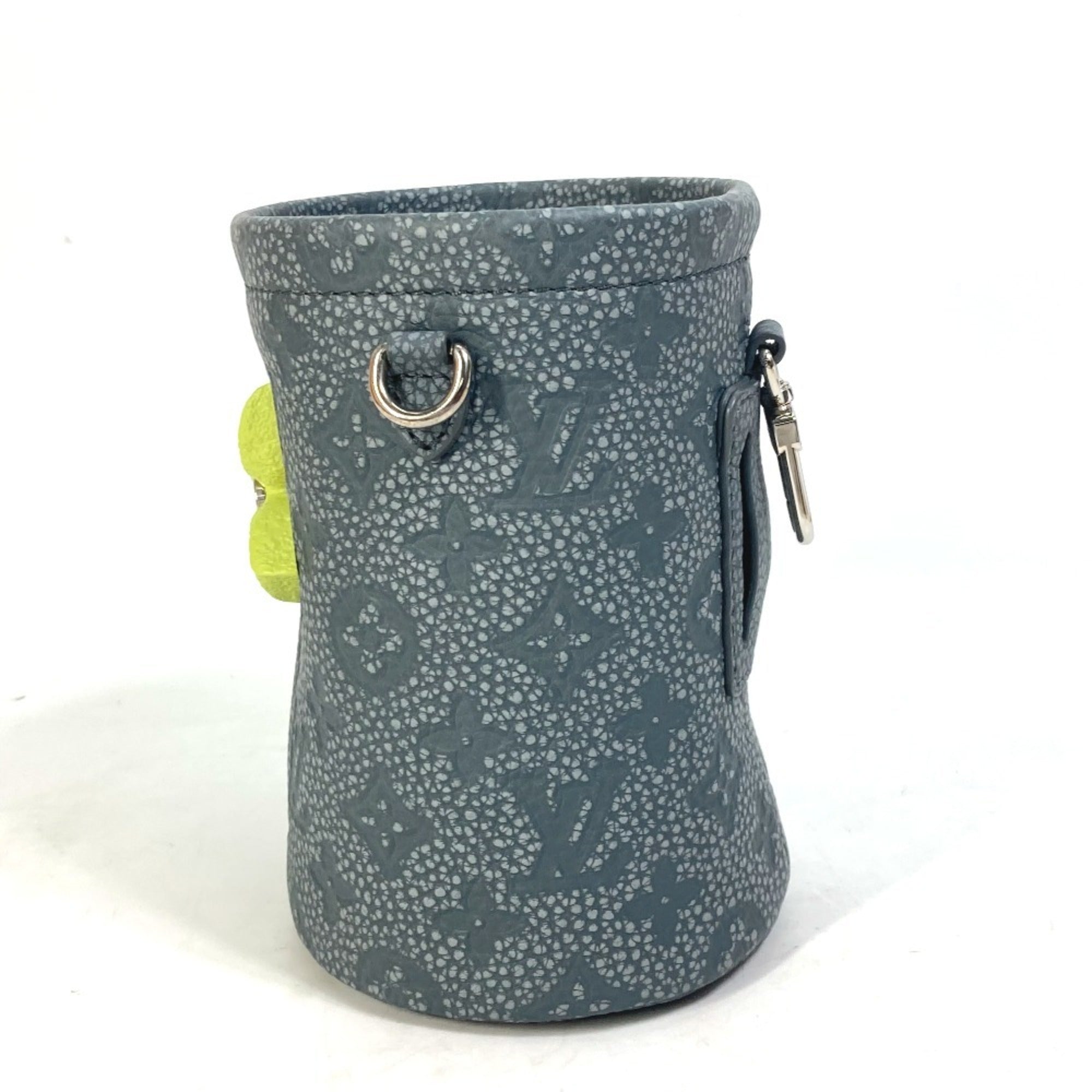 Louis Vuitton Gray Leather Shoulder Bag