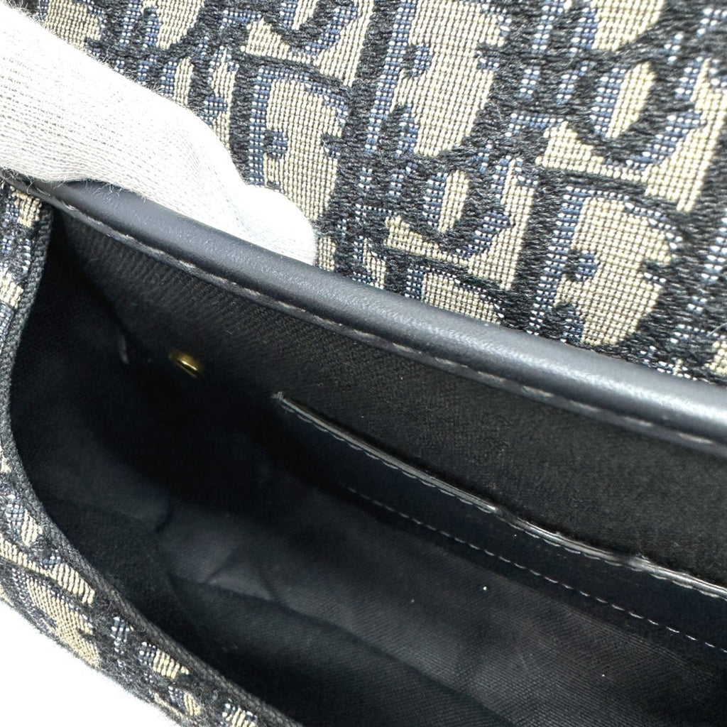 Christian Dior Gray Leather Shoulder Bag (Pre-Owned)