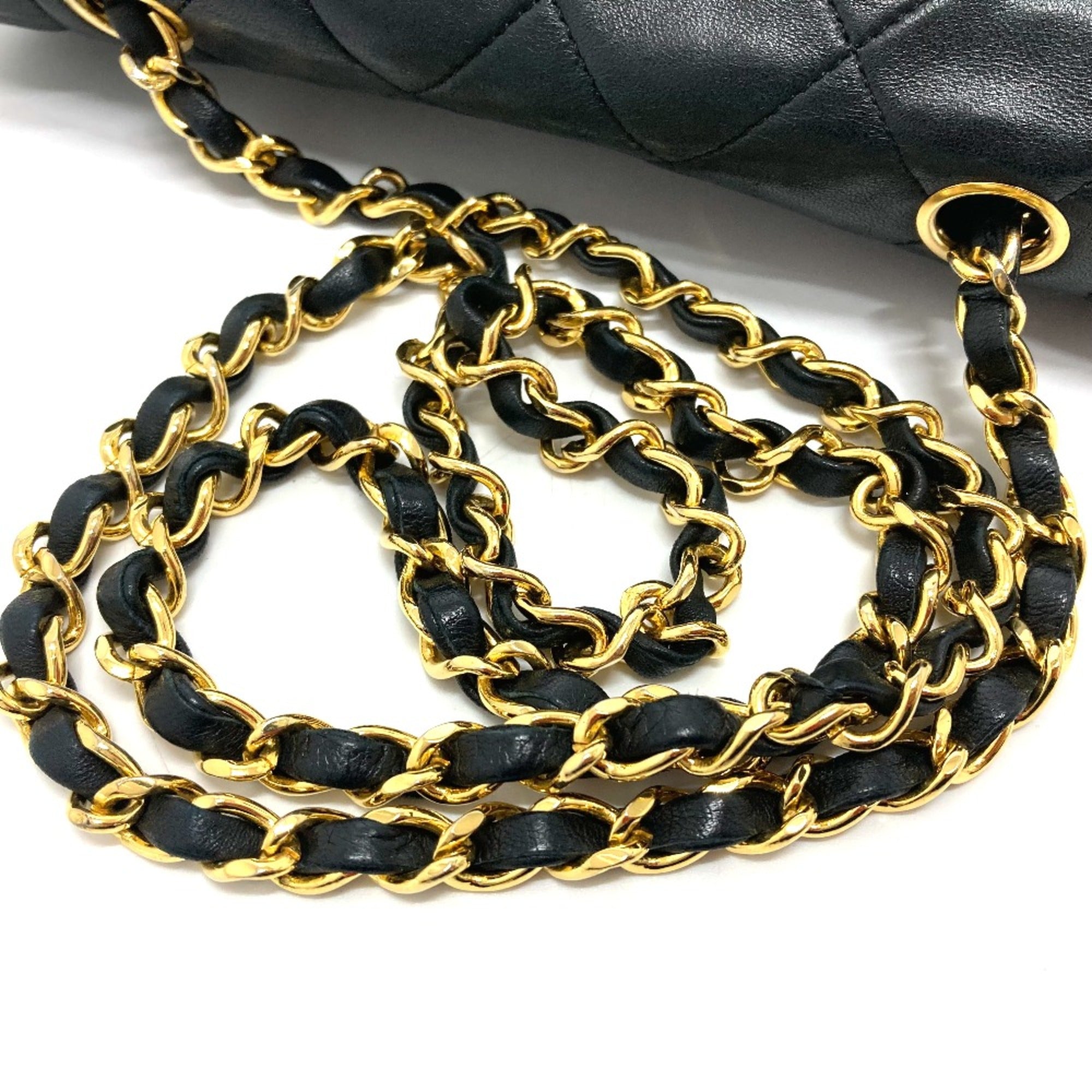 Chanel Black Leather Shoulder Bag