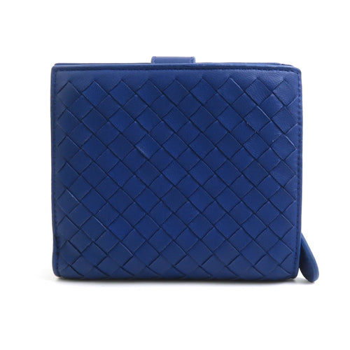 Bottega Veneta Blue Leather Wallet (Bi-Fold)