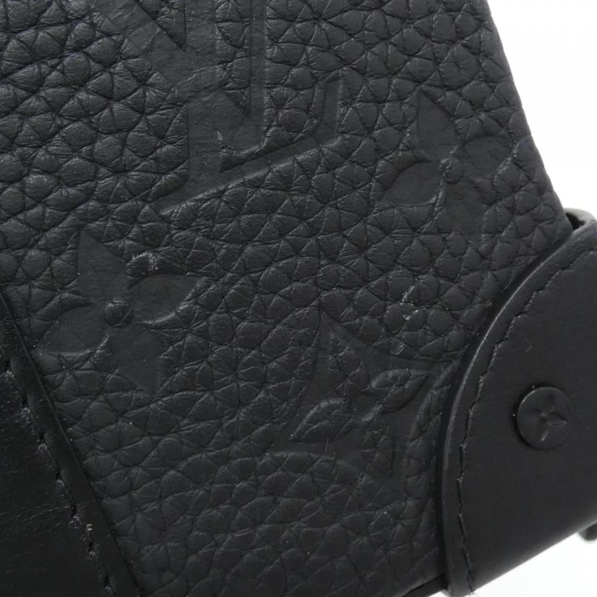 Louis Vuitton Black Leather Shoulder Bag