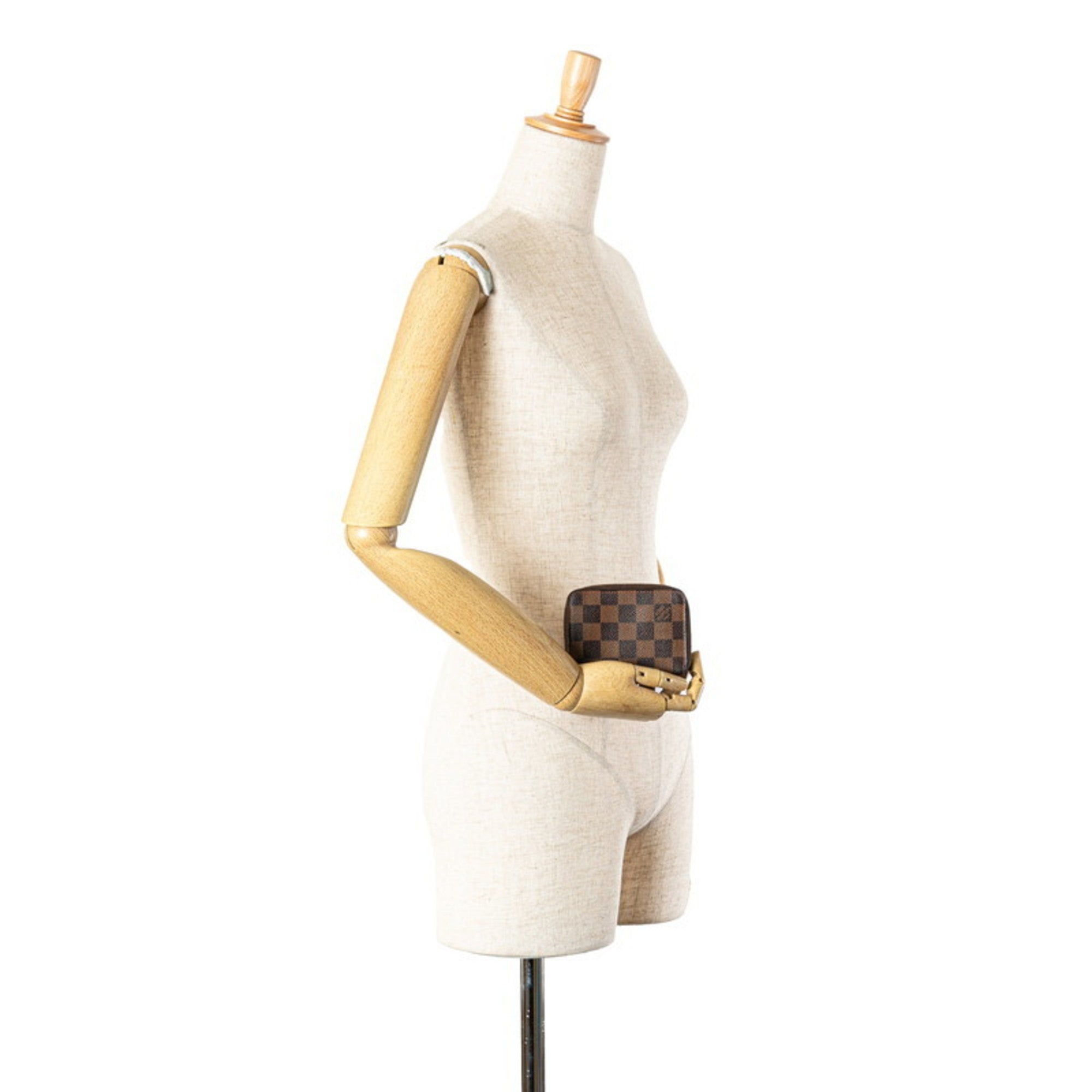 Louis Vuitton Brown Pvc Leather Coin Purse/Coin Case