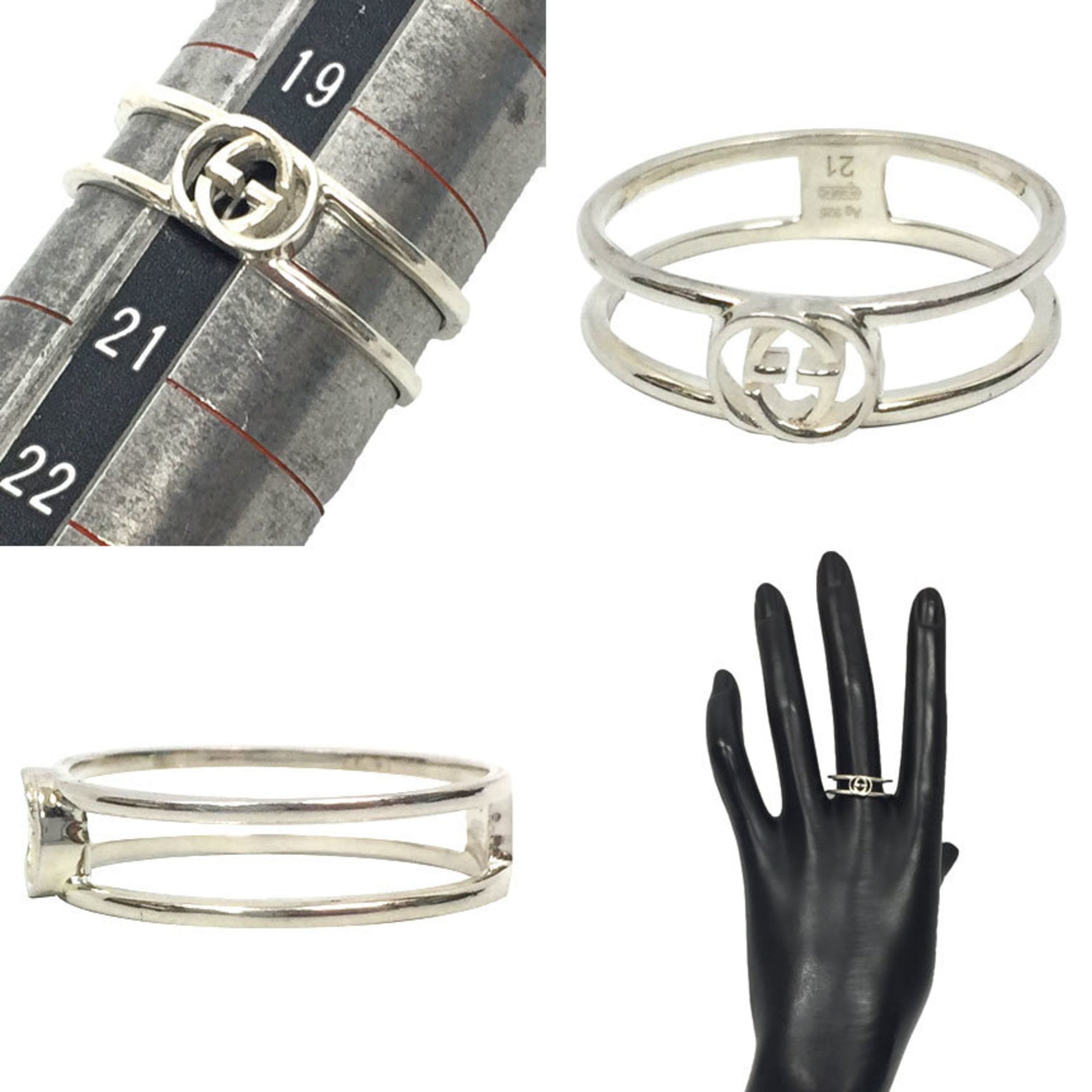 Gucci Silver Silver 925 Band Ring (Pre-Owned)