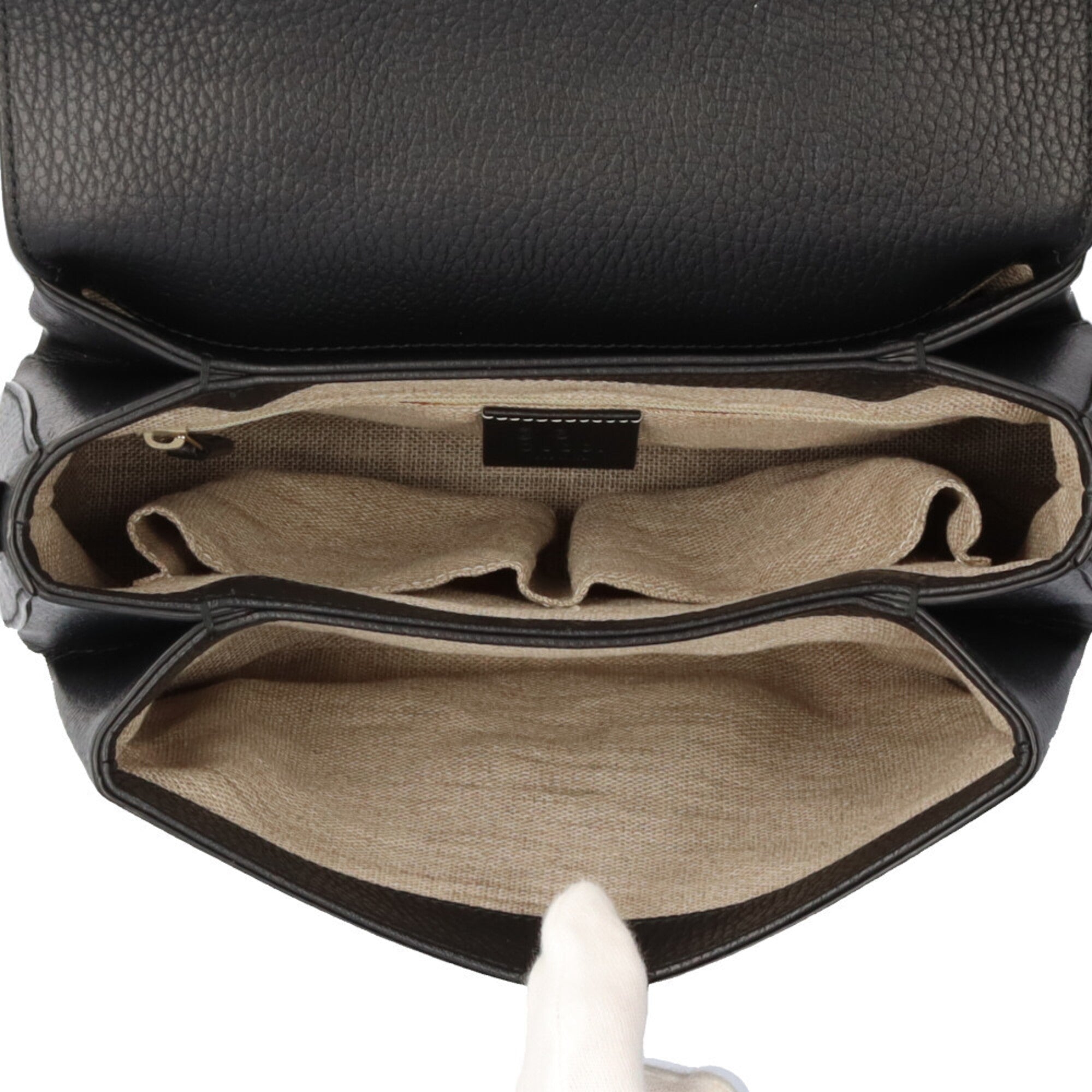 Gucci Black Leather Shoulder Bag (Pre-Owned)