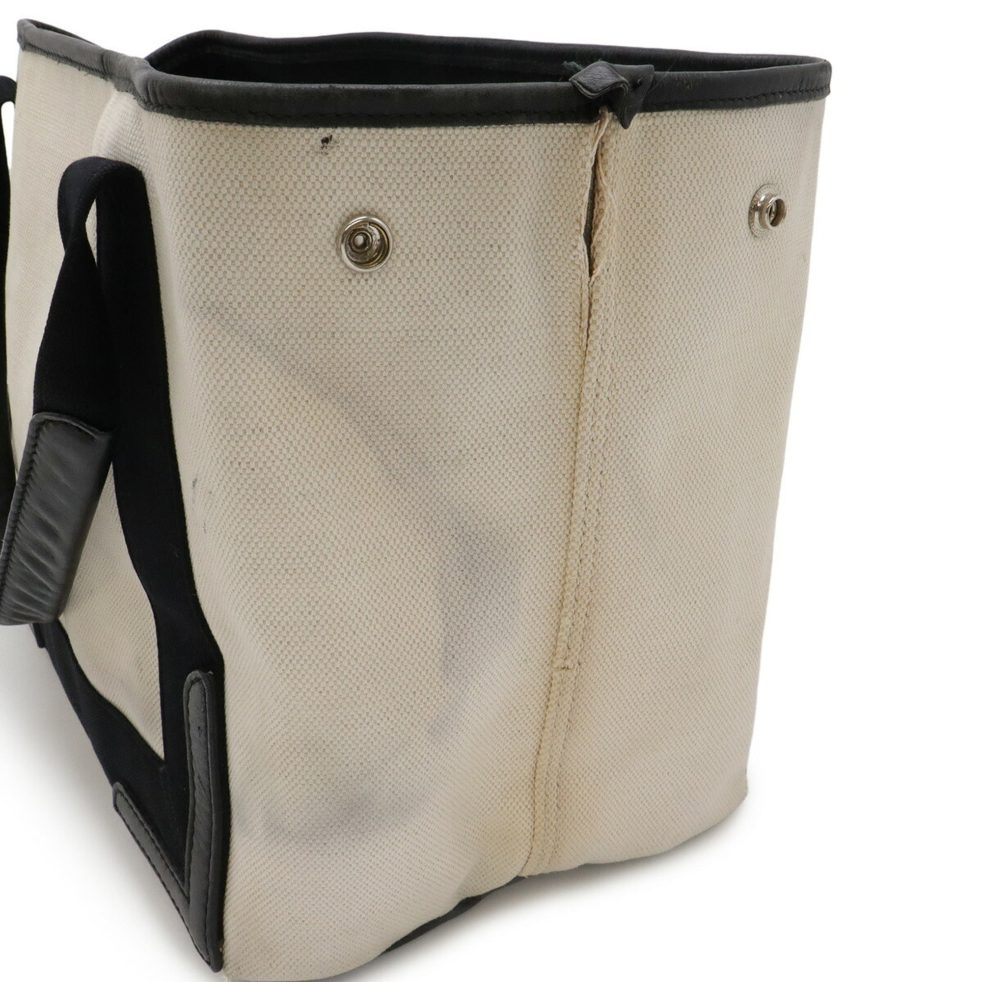 Balenciaga Black Canvas Handbag Pouch Tote