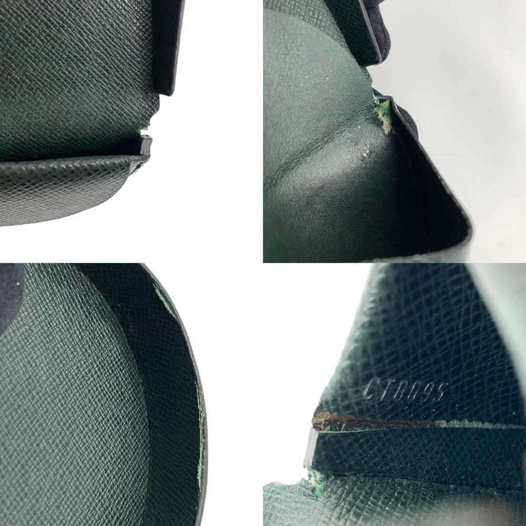 Louis Vuitton Taiga Dark Green Taiga Leather Coin Purse/Coin Case