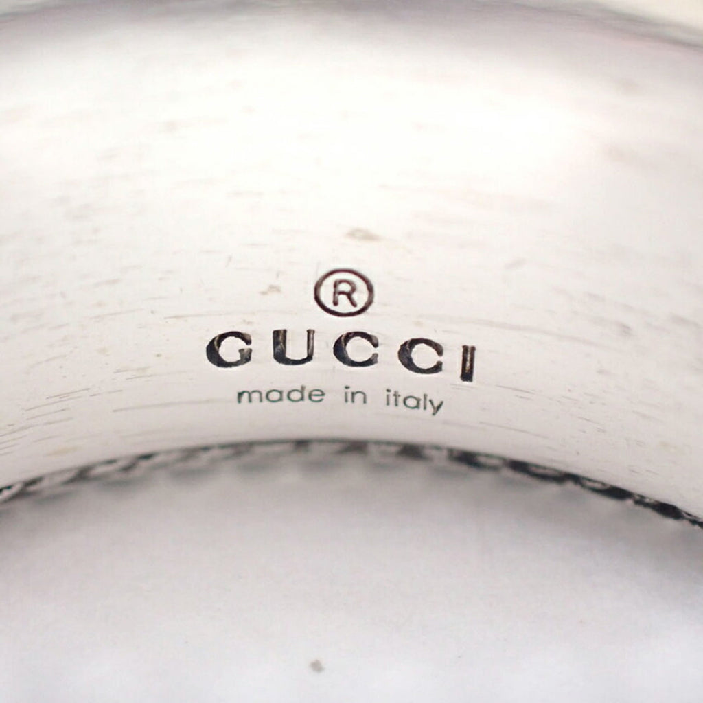 Gucci Sterling Silver 925 Band Ring (Pre-Owned)