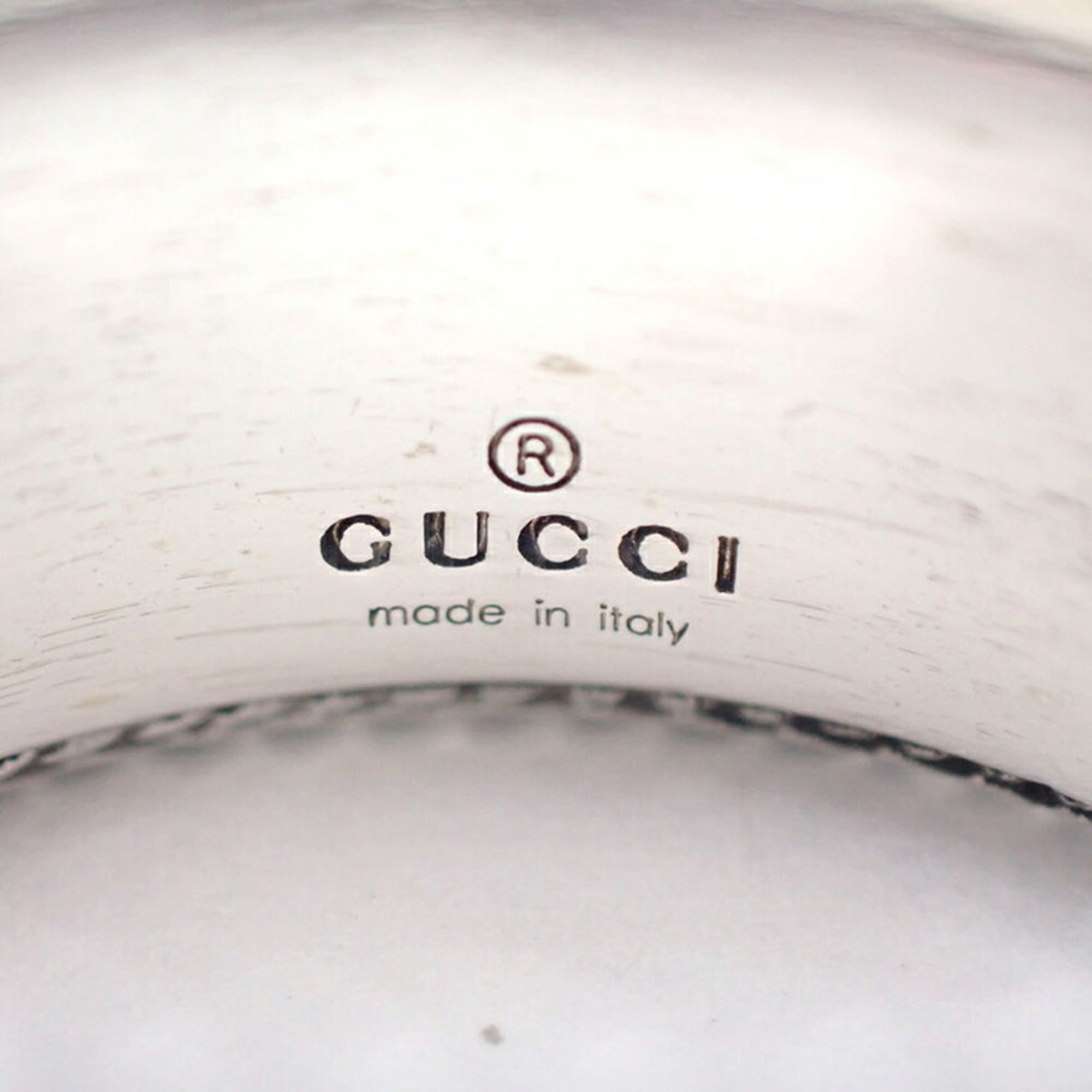 Gucci Sterling Silver 925 Band Ring (Pre-Owned)