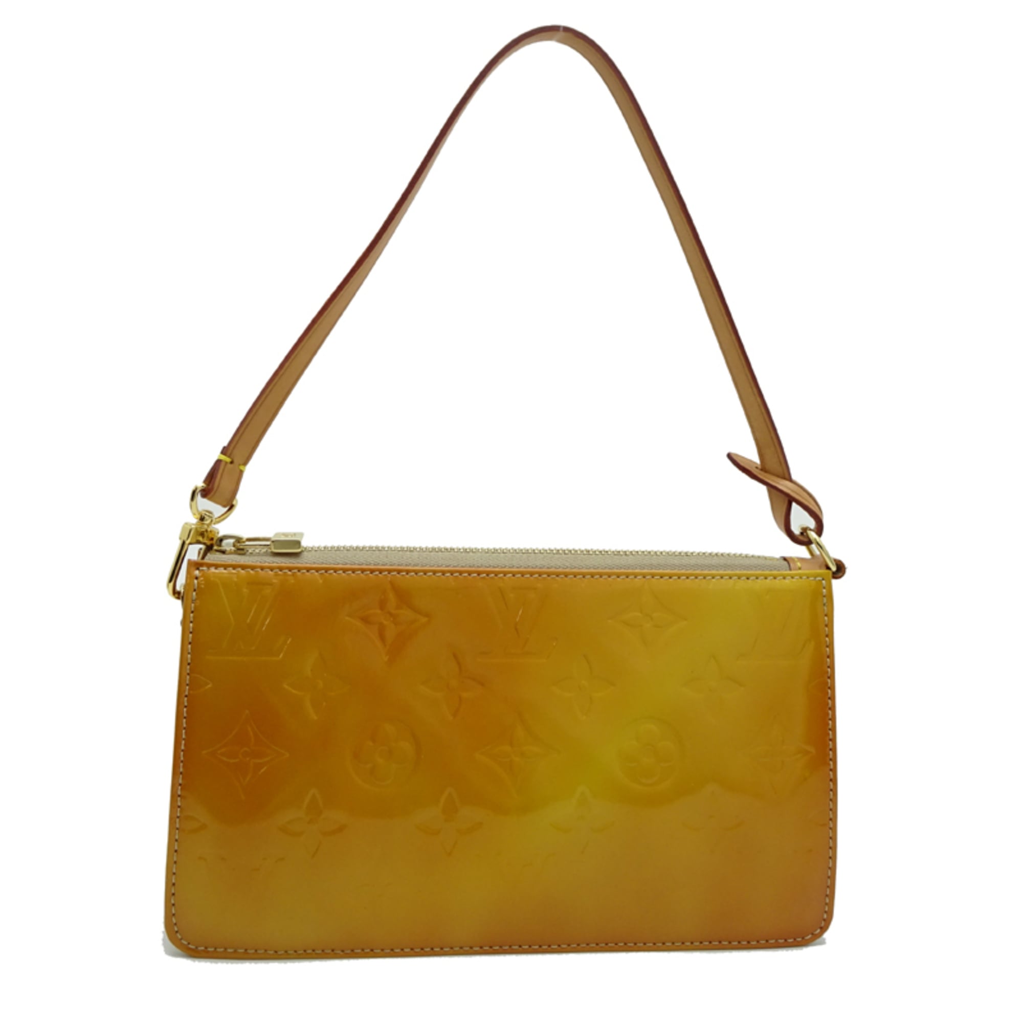 Louis Vuitton Yellow Monogram Vernis Pouch