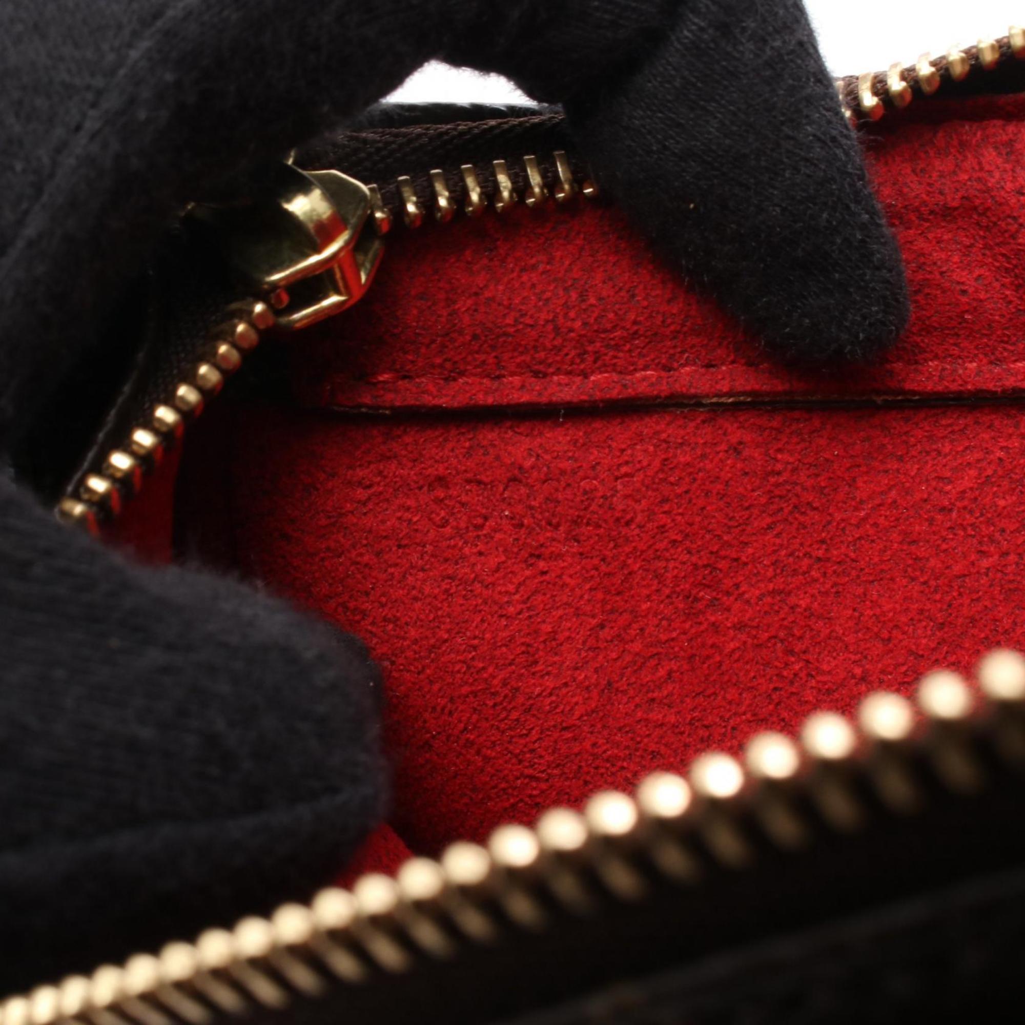 Louis Vuitton Monogram Brown Coated Canvas Leather Shoulder Bag