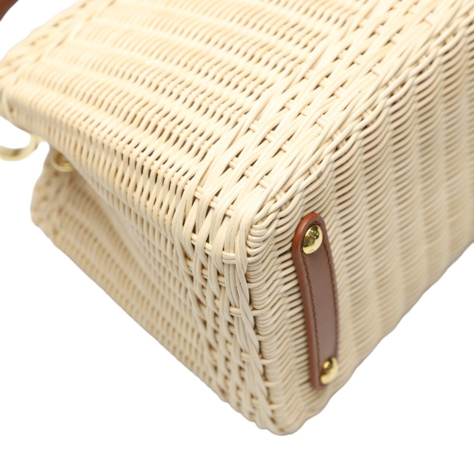 Louis Vuitton Beige Brown Leather Shoulder Bag