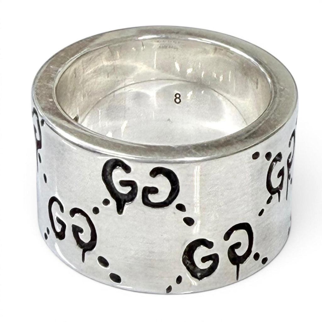 Gucci Silver Silver 925 Band Ring (Pre-Owned)