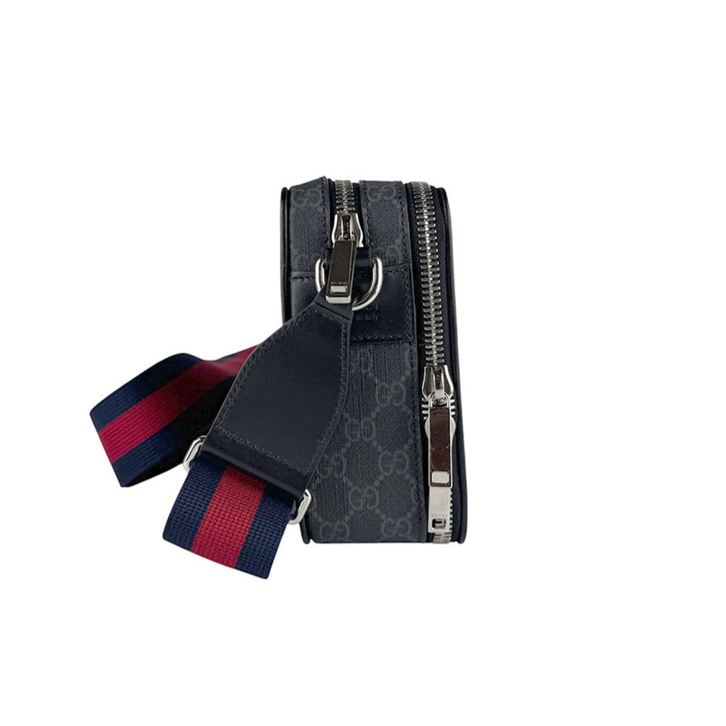 Gucci Black Gg Supreme Canvas Shoulder Bag (Pre-Owned)