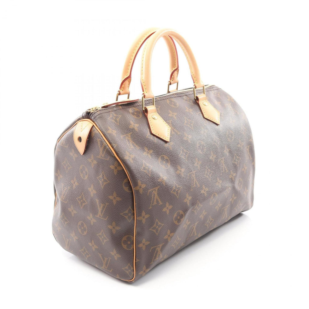 Louis Vuitton Brown Monogram Coated Canvas Leather Handbag