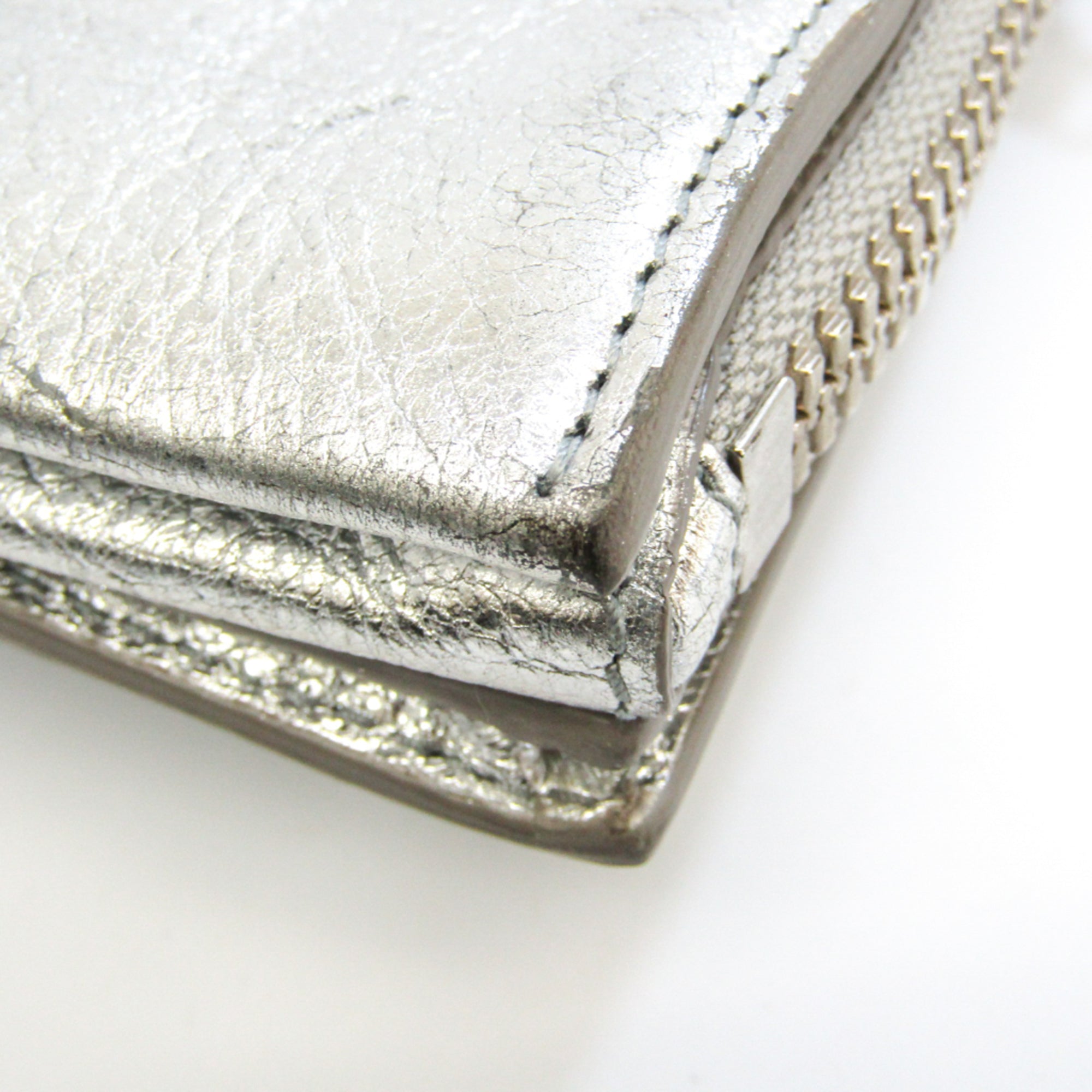 Balenciaga Silver Leather Shoulder