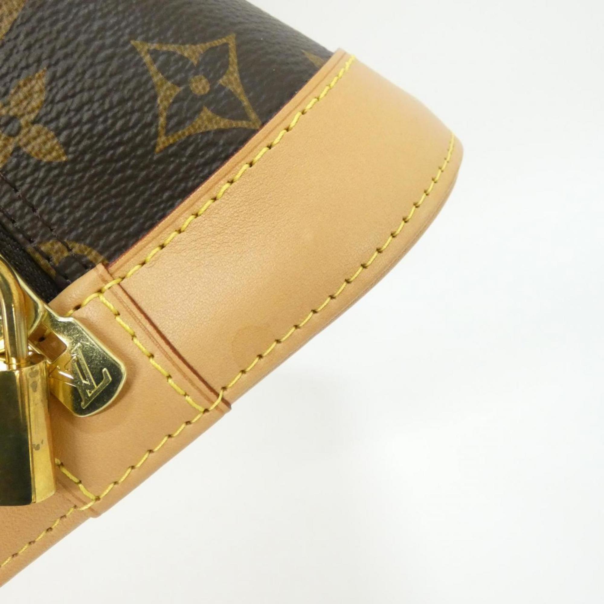 Louis Vuitton Marron Coated Canvas Handbag