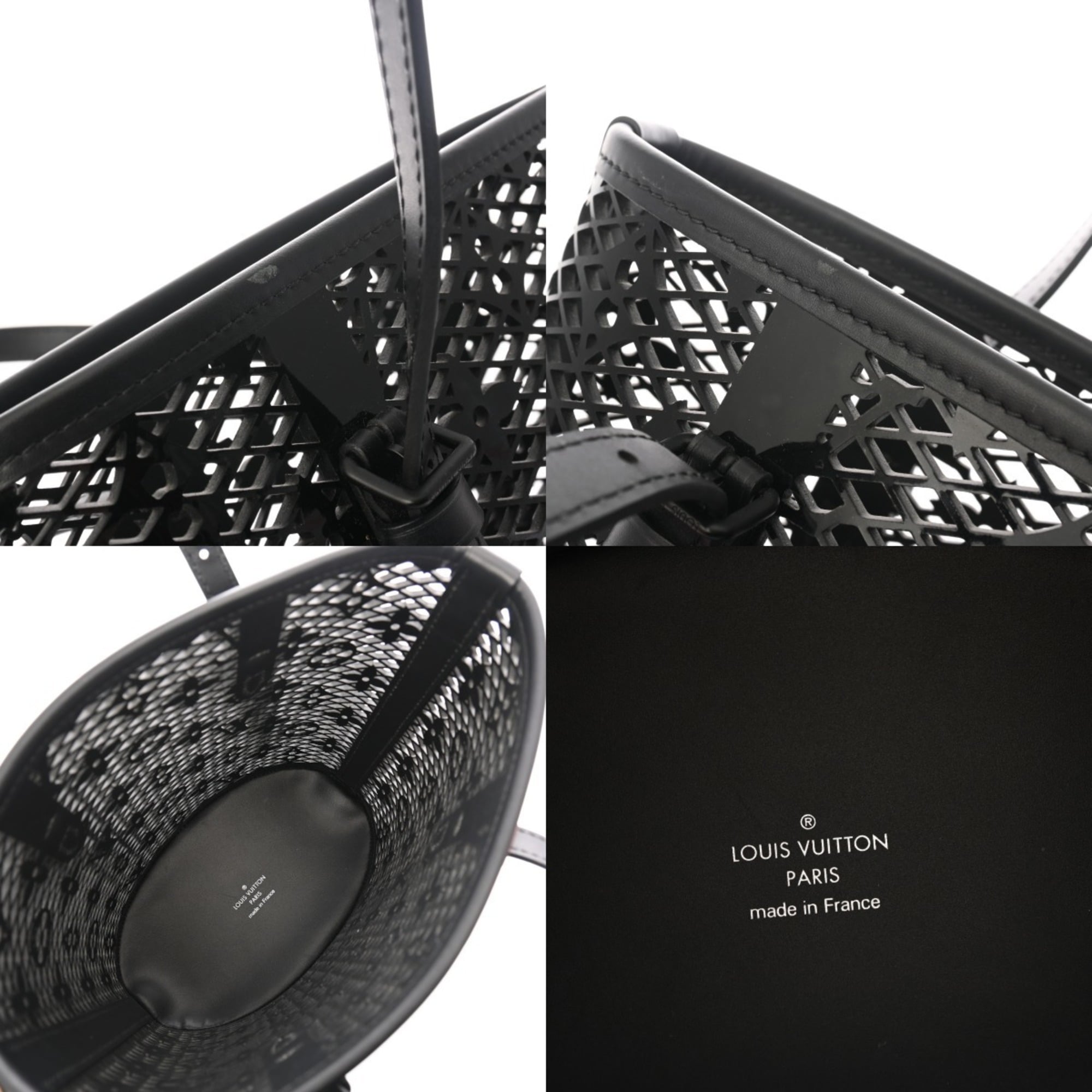 Louis Vuitton Noir Monogram Handbag Tote Bag