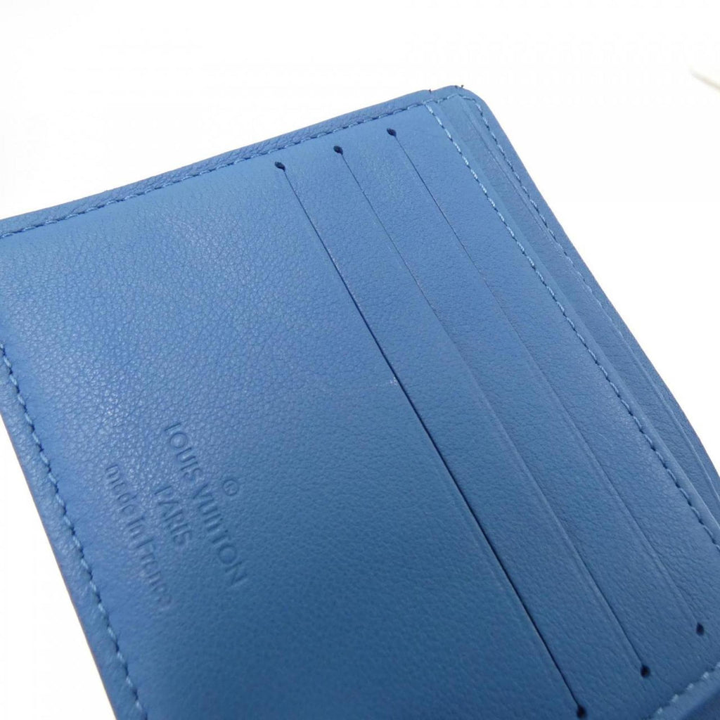 Louis Vuitton Blue Leather Long Bill Wallet