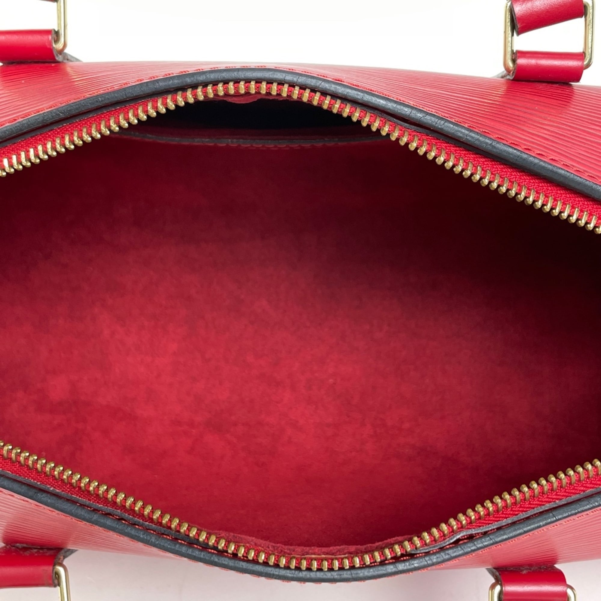 Louis Vuitton Rouge Epi Leather Handbag