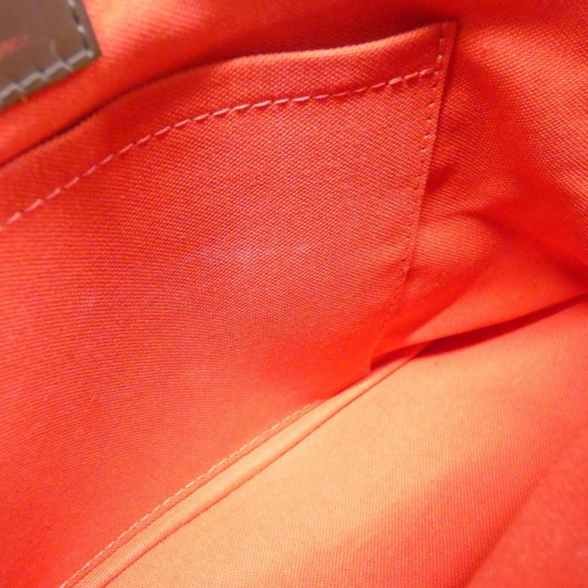 Louis Vuitton Brown Coated Canvas Handbag