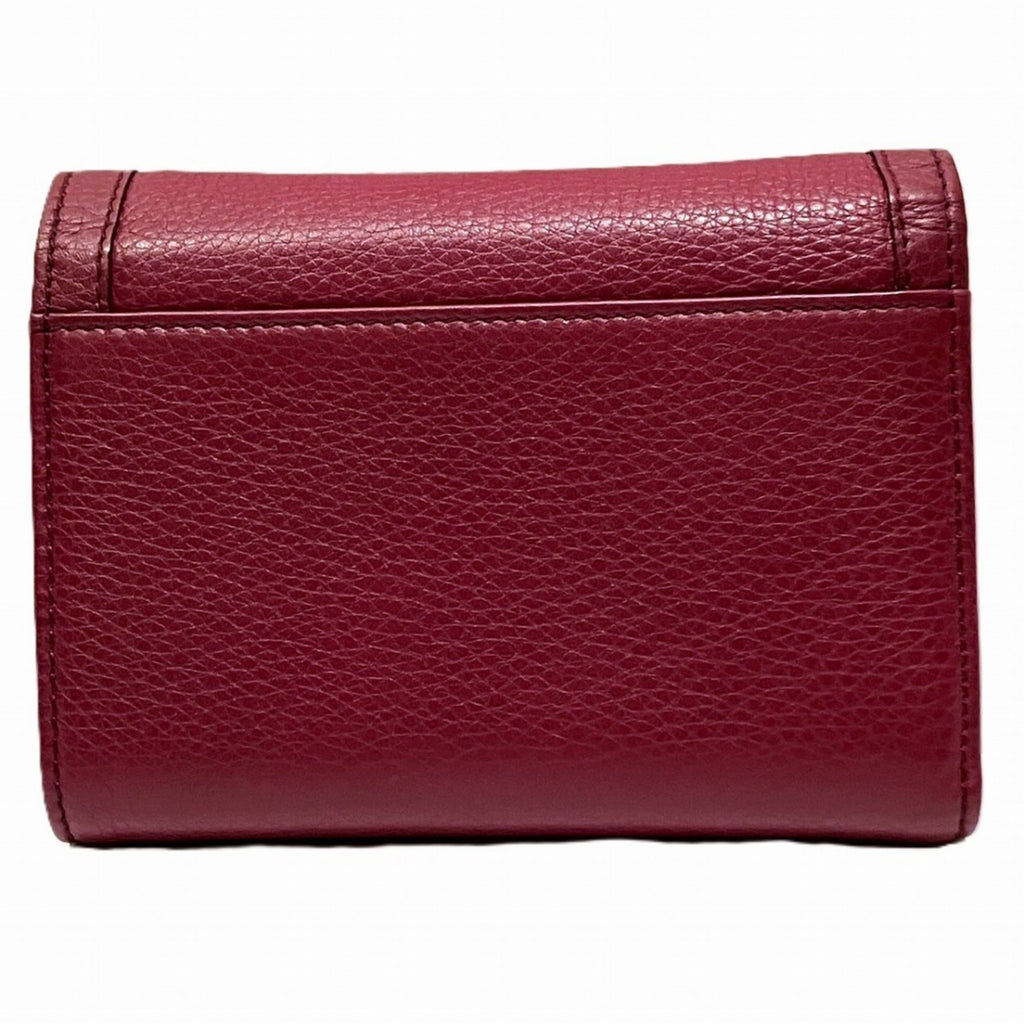 Gucci Bordeaux Leather Wallet (Tri-Fold) (Pre-Owned)