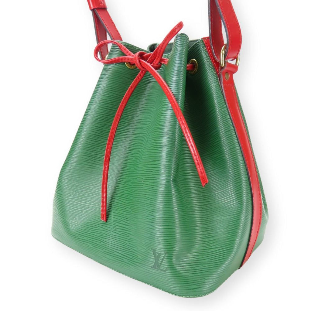 Louis Vuitton Epi Green Red Color Epi Leather Shoulder Bag