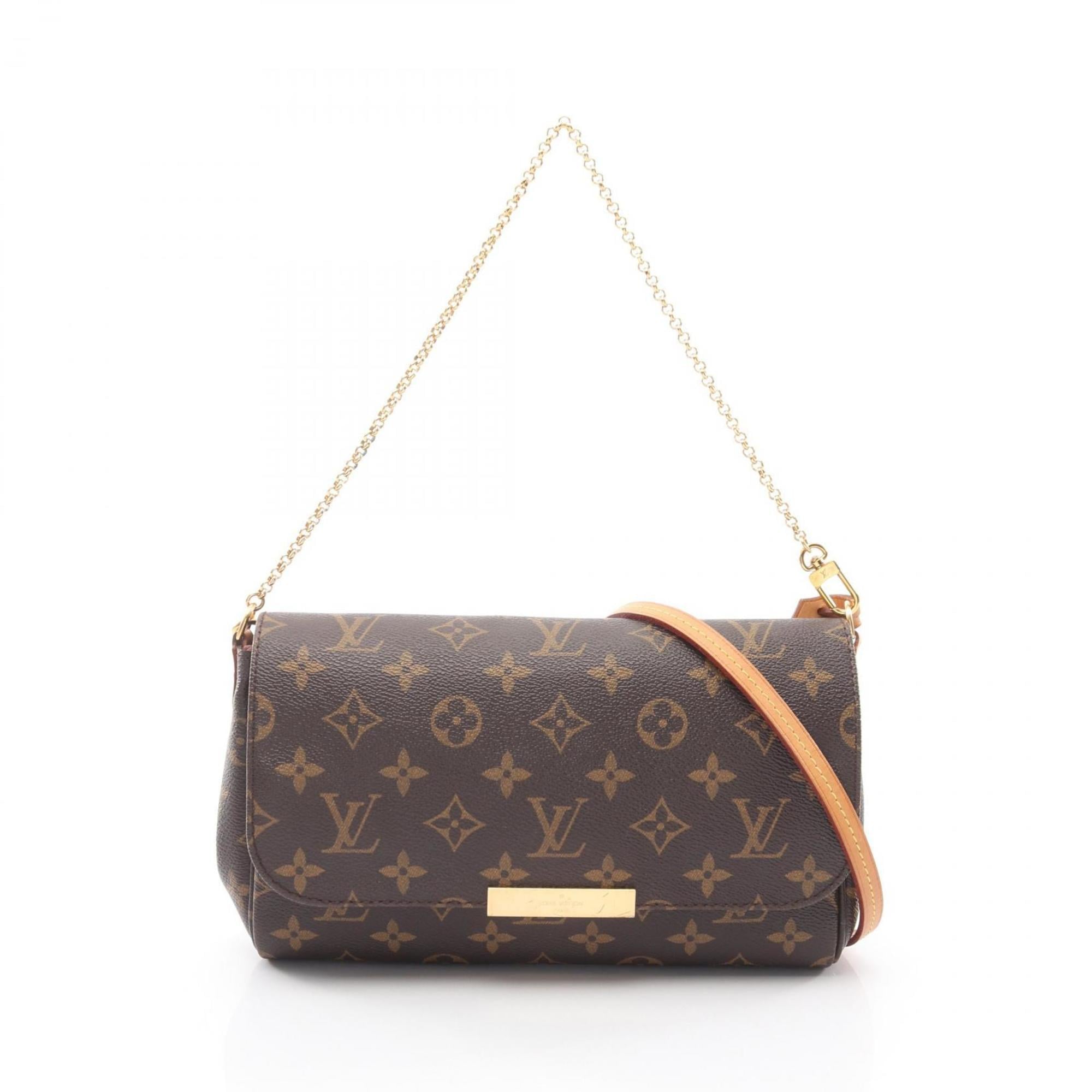 Louis Vuitton Brown Coated Canvas Leather Handbag