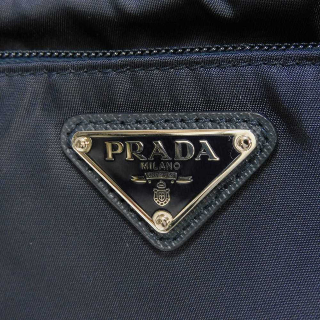 Prada Blue Nylon Clutch Bag Pouch