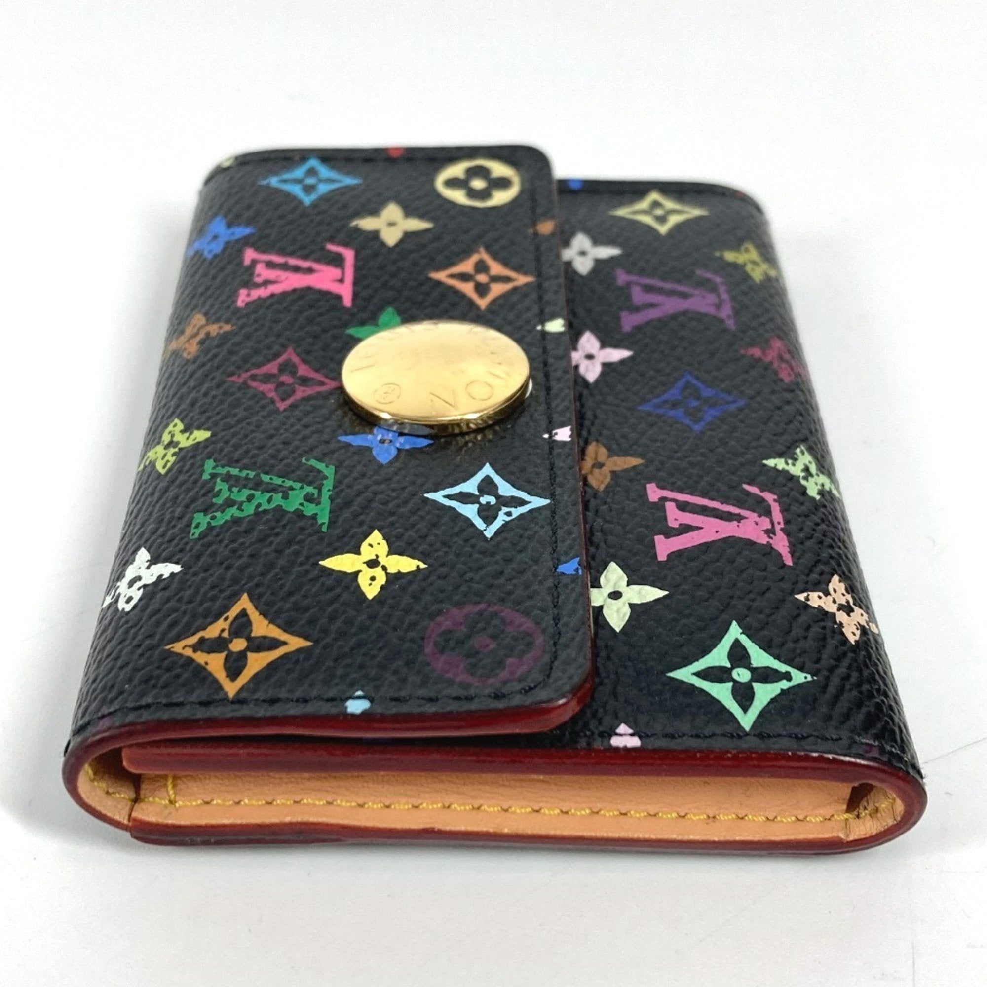 Louis Vuitton Black Noir Monogram Multicolore Coin Purse/Coin Case