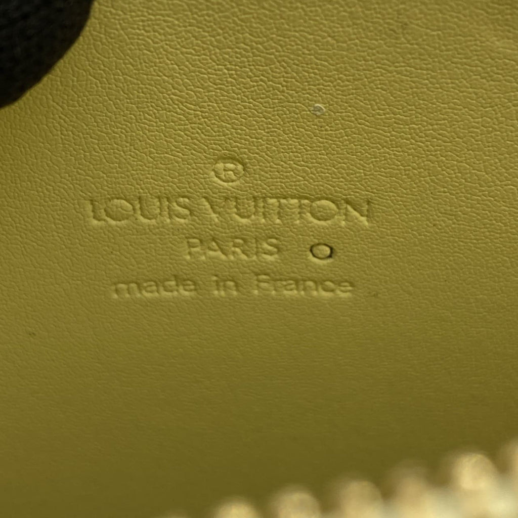 Louis Vuitton Yellow Monogram Vernis Pochette Shoulder Bag
