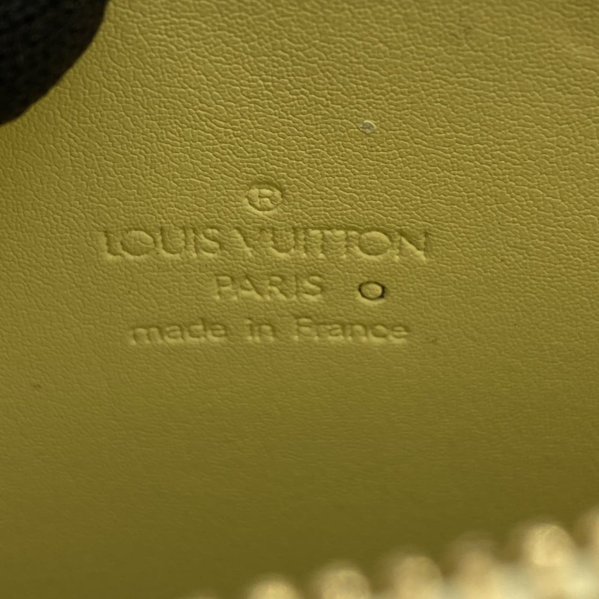 Louis Vuitton Yellow Monogram Vernis Pochette Shoulder Bag