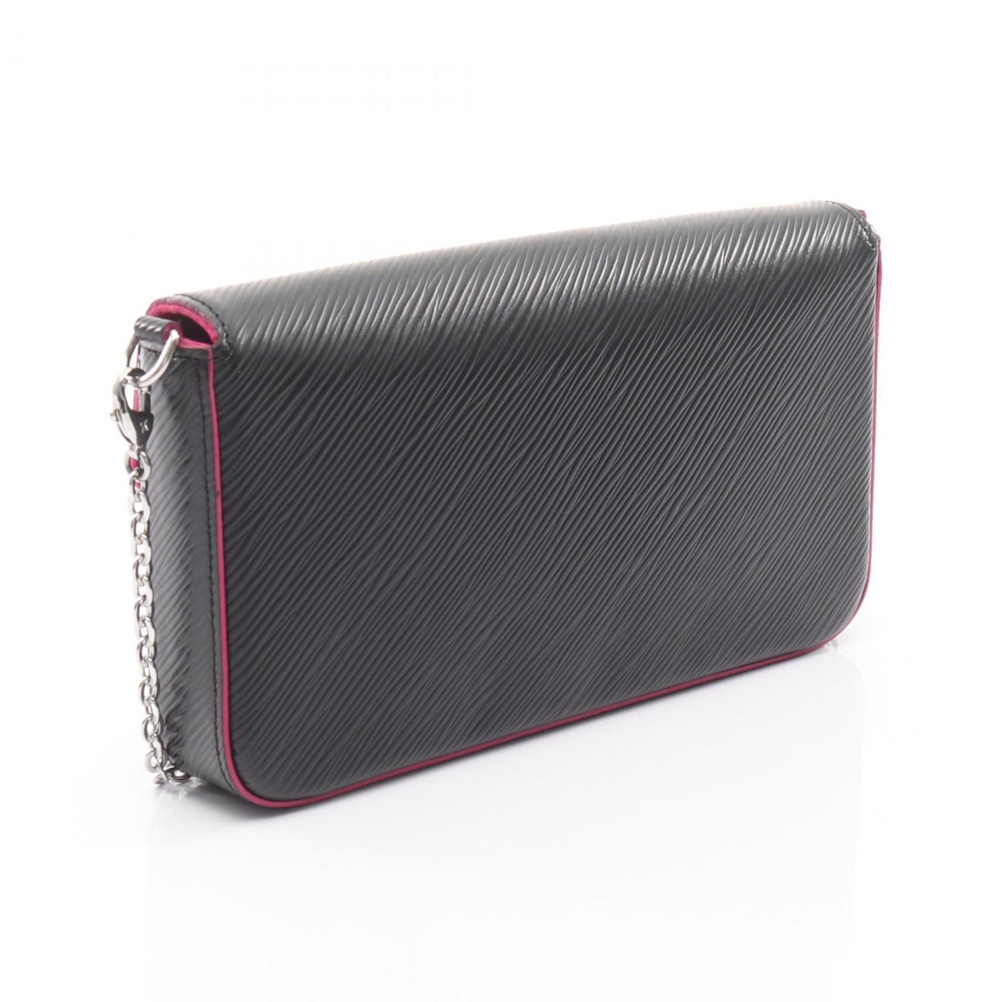 Louis Vuitton Black Hot Pink Noir Pink Leather Shoulder Bag