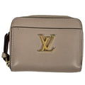 Louis Vuitton Beige Leather Coin Purse/Coin Case