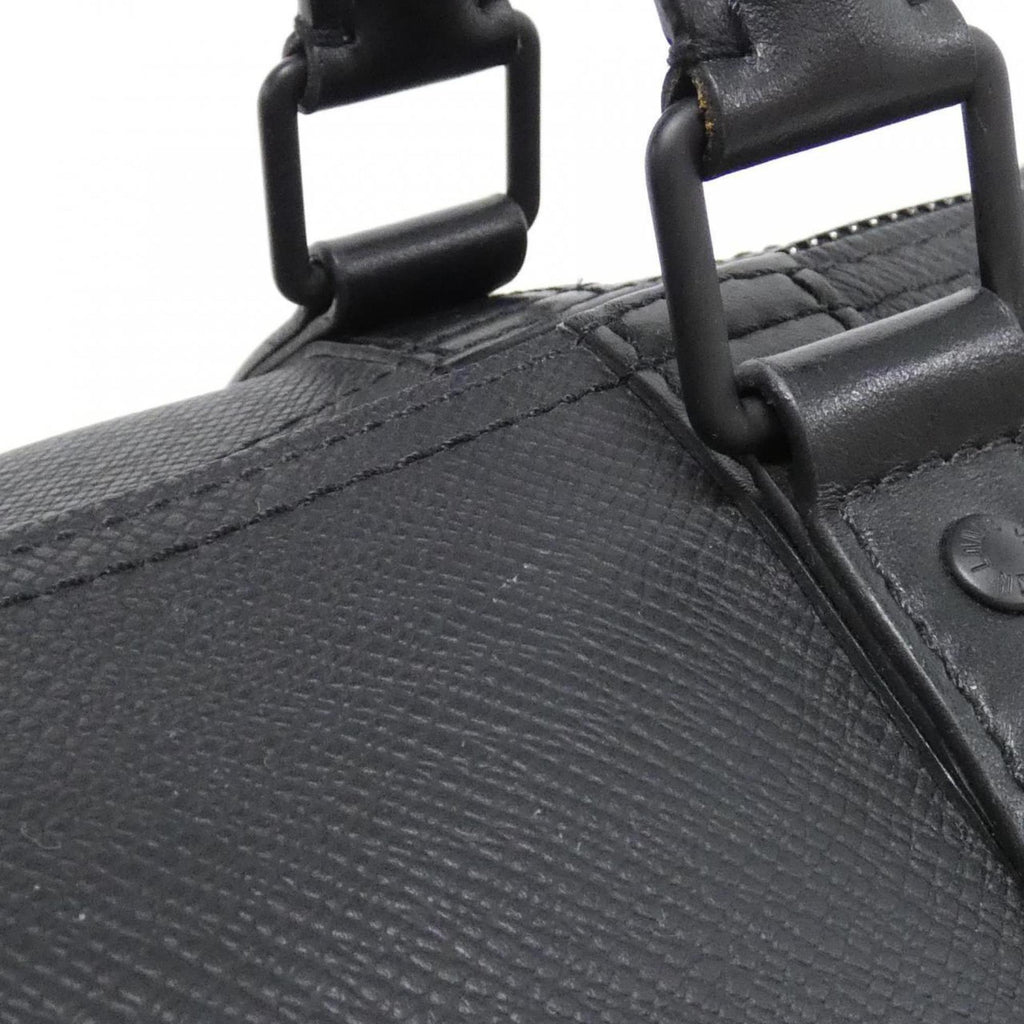 Louis Vuitton Black Leather Boston Bag