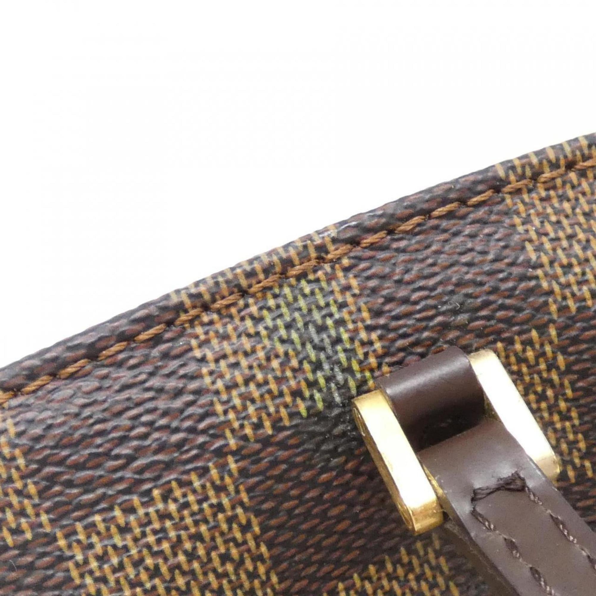 Louis Vuitton Brown Coated Canvas Handbag