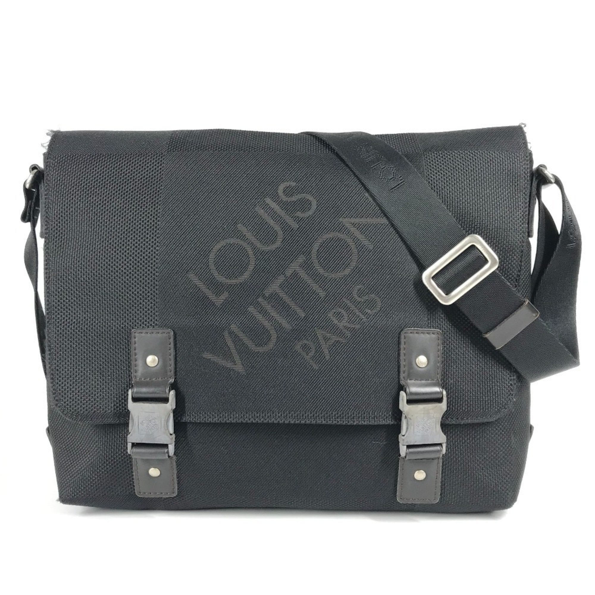 Louis Vuitton Black White Damier Geant Messenger Bag Shoulder Bag