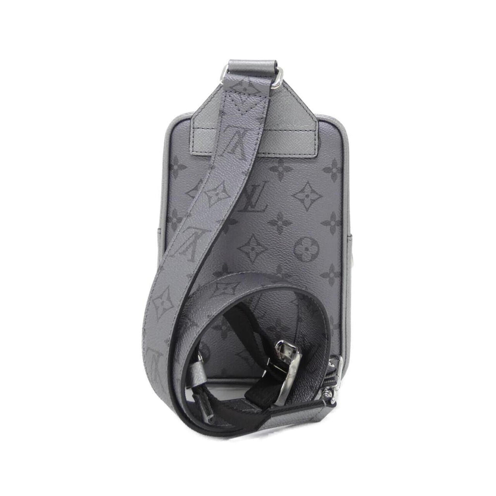 Louis Vuitton Gunmetal Coated Canvas Leather Shoulder Bag
